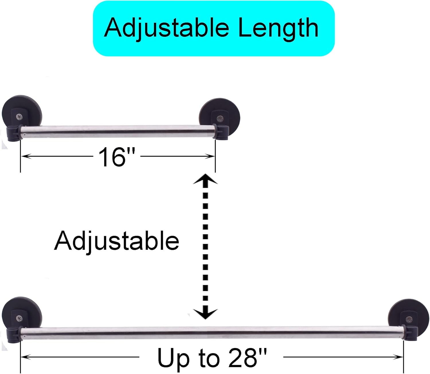 YYST 29" (74CM) Magnetic Anchor Chart Holder Adjustable Magnetic Date Cards Holder Calendar Holder for Crafts, Classroom Calendar, Classroom Decor W O Rings