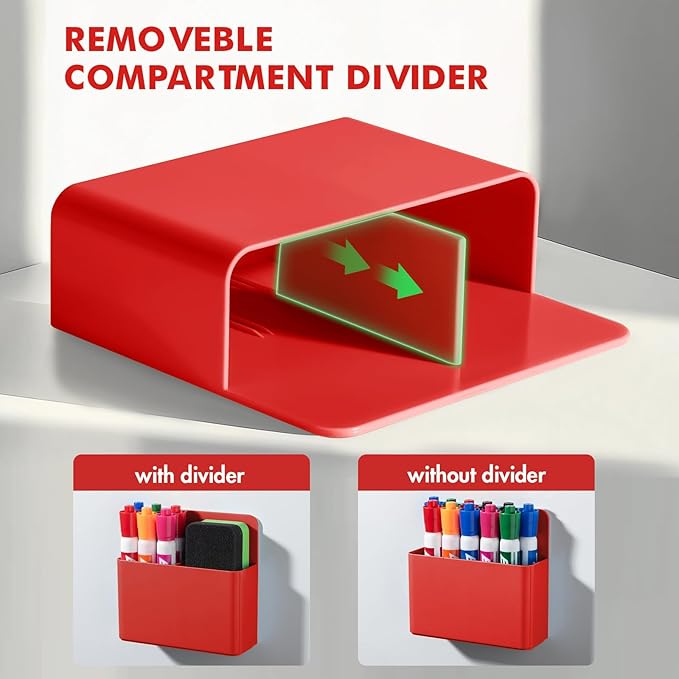 BEYGORM 2 Pack Plastic Magnetic Pen Holder - Image 4