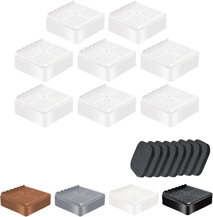 shouwuhho Furniture Risers, 8 Pack Bed Risers by EnjoyLifeEnjoyHappiness