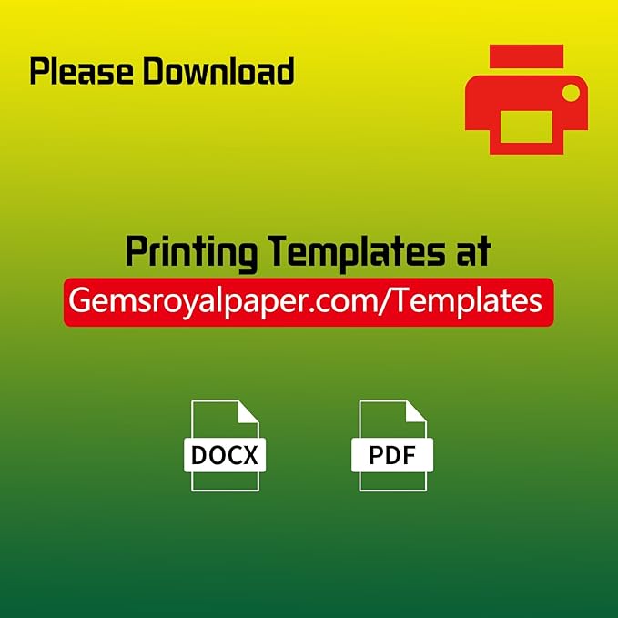 Gemsroyal Colored Half Sheet Shipping Labels Printable, 5.5"×8.5" Half Page - Image 4