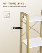 Hzuaneri Ladder Shelf, Bookshelf Bookcase, Freestanding Corner Storage Shelve - Image 5