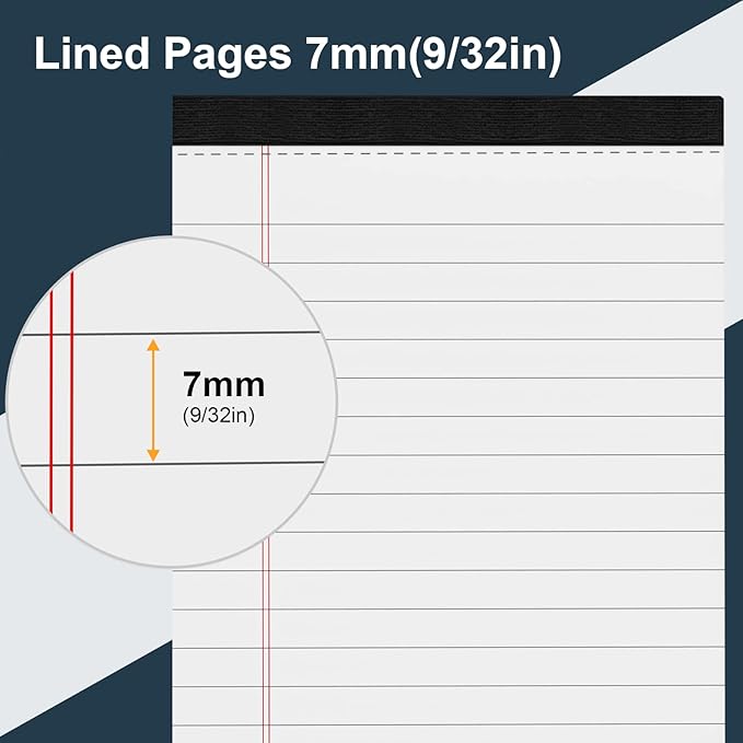 8 Pack Legal Pads 4x6 Inch 30 Sheets Mini Lined Paper Pads - Image 3