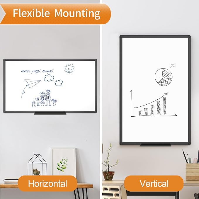 VIZ-PRO Magnetic Dry Erase White Board, 72 X 40 Inches - Image 3
