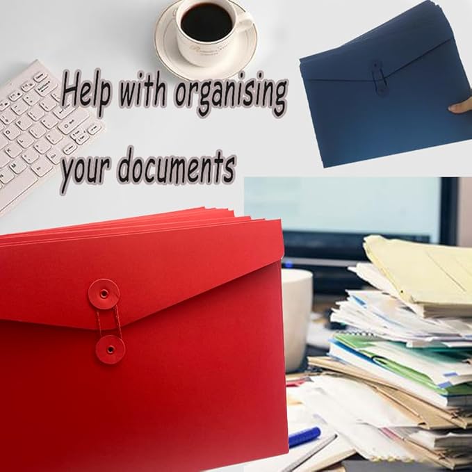 10pcs A4 Kraft Paper Envelopes Portfolio Foolscap File Folders Document Folder - Image 6