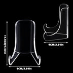 Chunful 2 Pieces Acrylic Plate Stands Clear Acrylic Easels Display Stands - Image 2