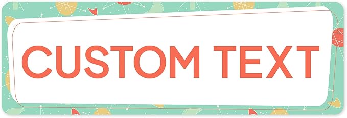 Custom Sign, Custom Street Sign, 11 Font Colors, 13 Font Styles, 4 Hole Options by MySignCenter