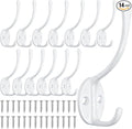 Homanu 14 Pack Coat Hooks Wall Mounted by Homanu
