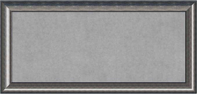 Amanti Art Silver Framed Magnetic Board 26x54 Oversize Vision Board by AmantiArt