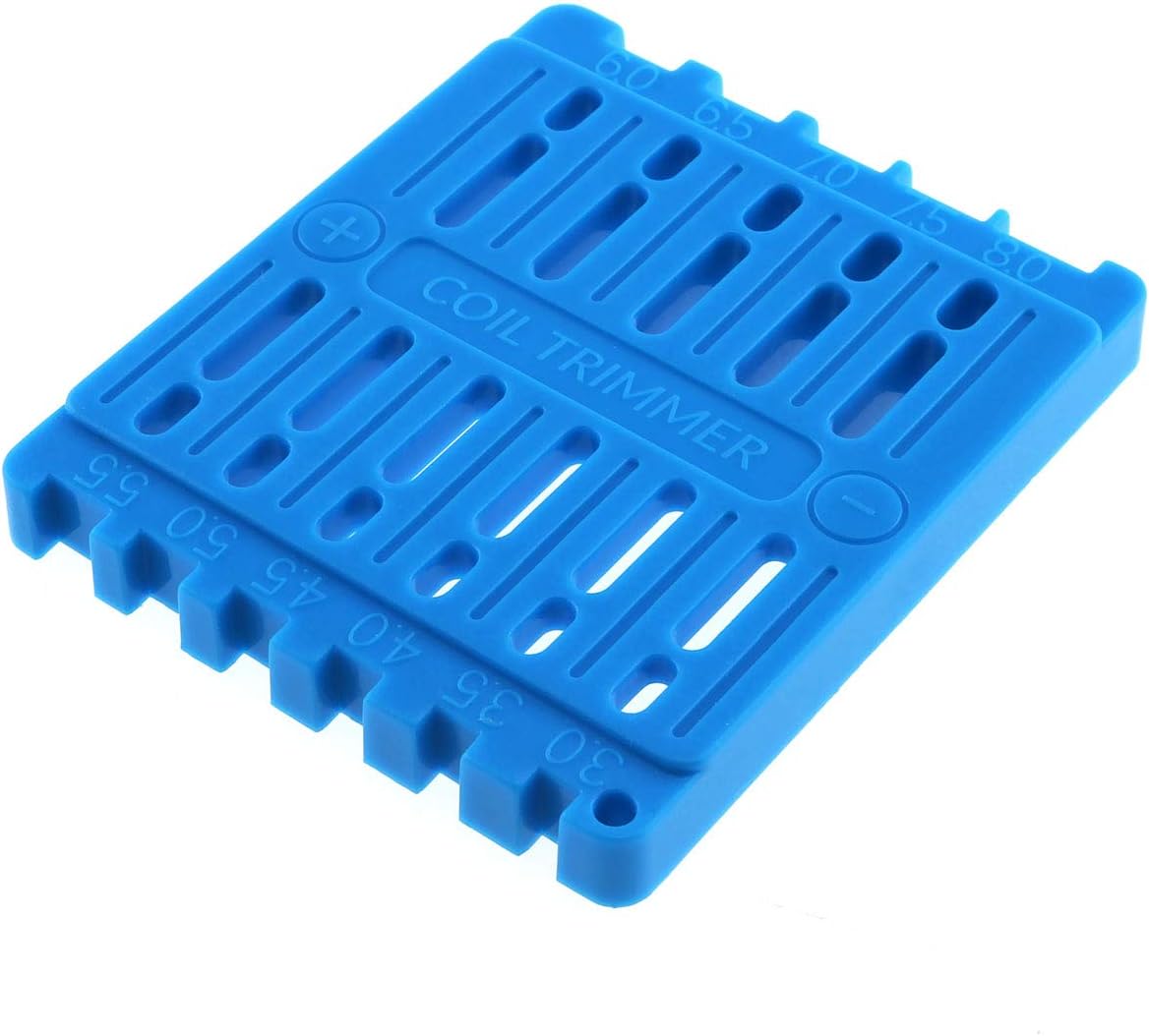 E-outstanding Blue DIY Coil Trimming Cutter Cutting Tool for Prebuilt Wire Coil Ruler Trimmer