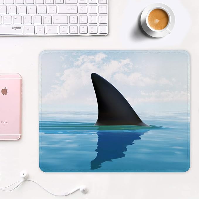 Auhoahsil Mouse Pad, 12 x 10 in Oceans Theme Computer Mouse Pad - Image 2