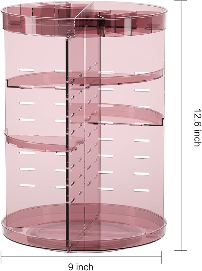 Jiavarry 360 Rotating Makeup Organizer - Image 5