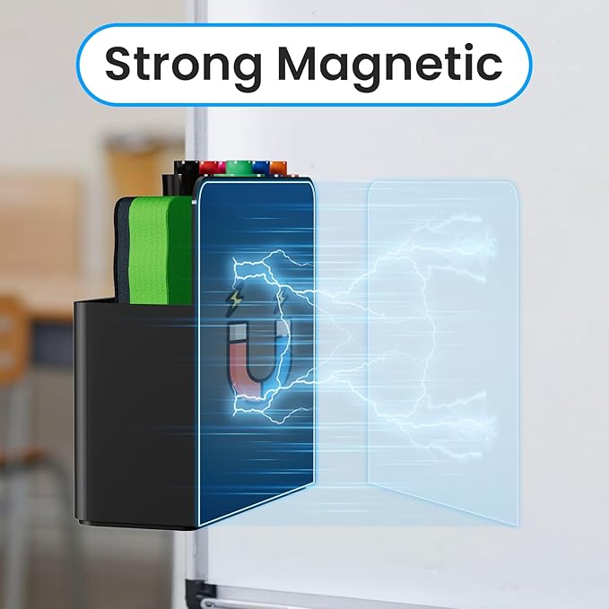First-zgel 3 Pack Magnetic Dry Erase Marker Holder, Wall Pen Holder - Image 2