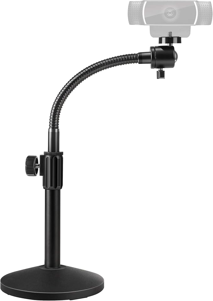 Puroma Webcam Stand Goose-Neck Mount Stand Upgraded Desktop Stand by Puroma