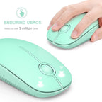 VssoPlor Wireless Mouse, 2.4G Slim Portable Computer Mice - Image 3