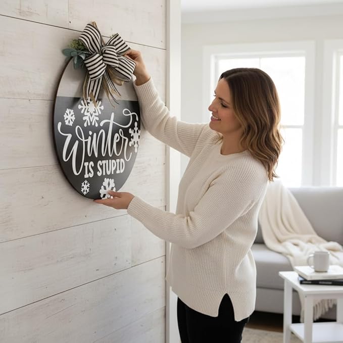 Wood front door sign Wood sign Home decor Welcome sign Sign - Image 3