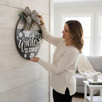 Wood front door sign Wood sign Home decor Welcome sign Sign - Image 3