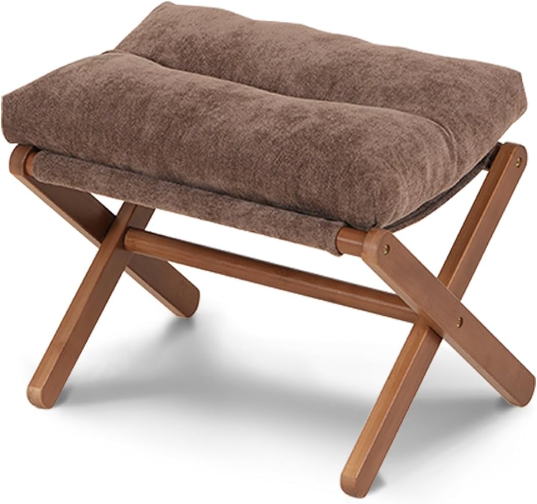 Baveke Foldable Ottoman Foot Rest for Chair, Small Foot Stools Ottoman for Ho...