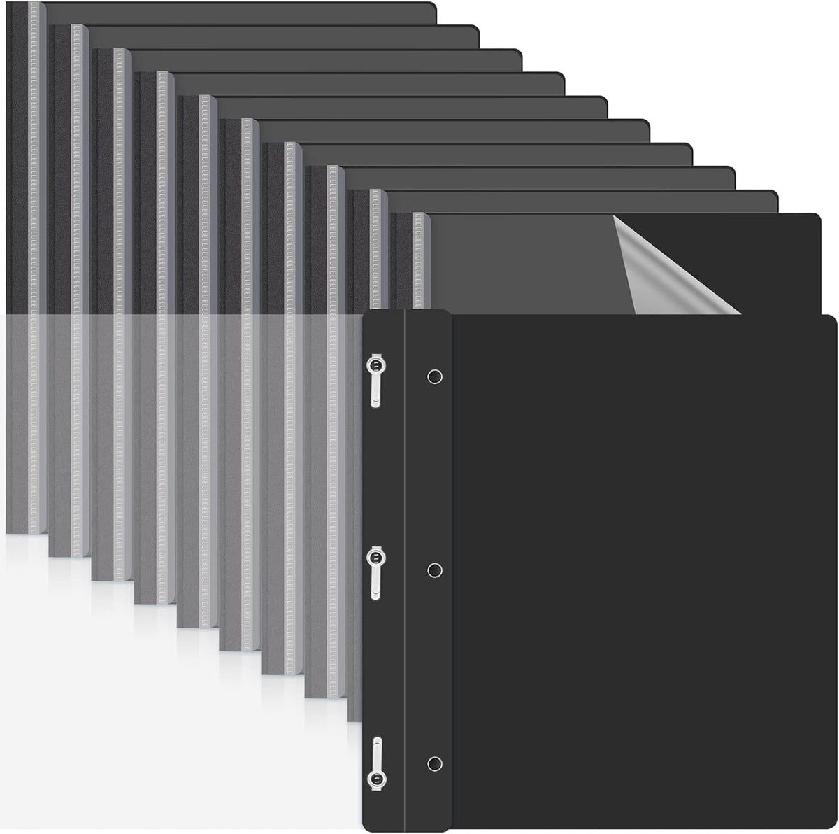 Teling 72 Pack Clear Front Report Covers Bulk Business Report Covers Plastic