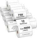 AveneMark 12 Rolls 4" x 2" Direct Thermal Labels by AveneMark