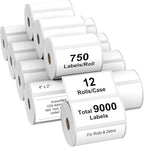 AveneMark 12 Rolls 4" x 2" Direct Thermal Labels by AveneMark
