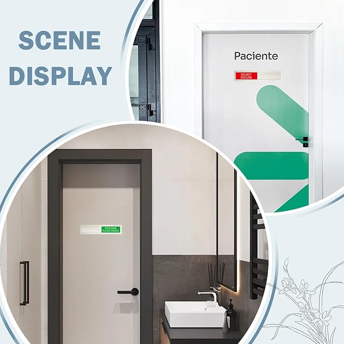 Do Not Disturb Sign, Privacy Door Status, Please Knock Sign - Image 6