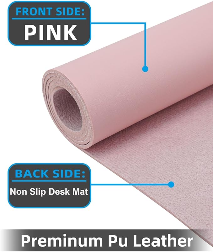 Leather Desk Protector, Non-Slip PU Laptop Mat - Image 2