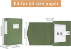 HUA JIE 2 Pack A4 Storage File Boxes Archives Case, 65mm Spine, Box File - Image 3