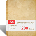 Cheericome Vintage Antique Letterhead Paper, 200 Sheets Double-Sided, 8.5" x 11" by Cheericome
