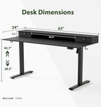 Agilestic 63 x 24 Inches Electric Standing Desk - Image 3