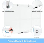 48 x 36 Inches Glass Whiteboard, Magnetic Glass Dry Erase Board - Image 2