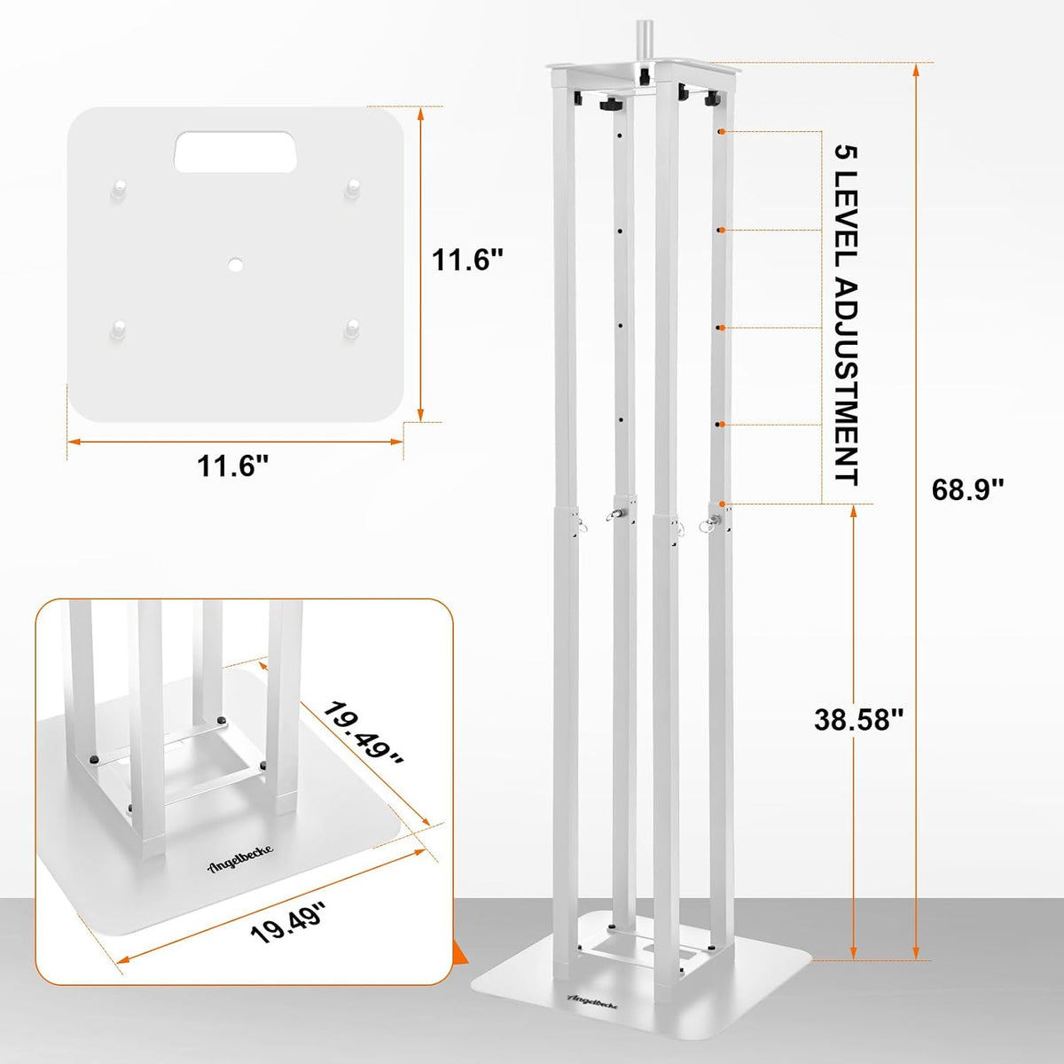 Adjustable Moving Head Light Totem Stands. Totem Light Stand, Adjustable 38.5...