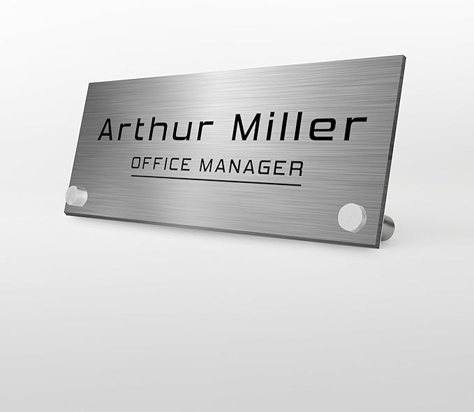 EGD ACM Desk Name Plate Personalized I Custom Office Desk Accessories Decor I by E-GraphicDesignInc