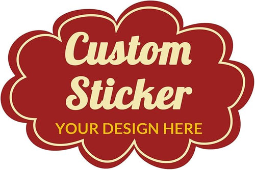 100-500 Pcs Custom Stickers Personalized Labels by Bemumley