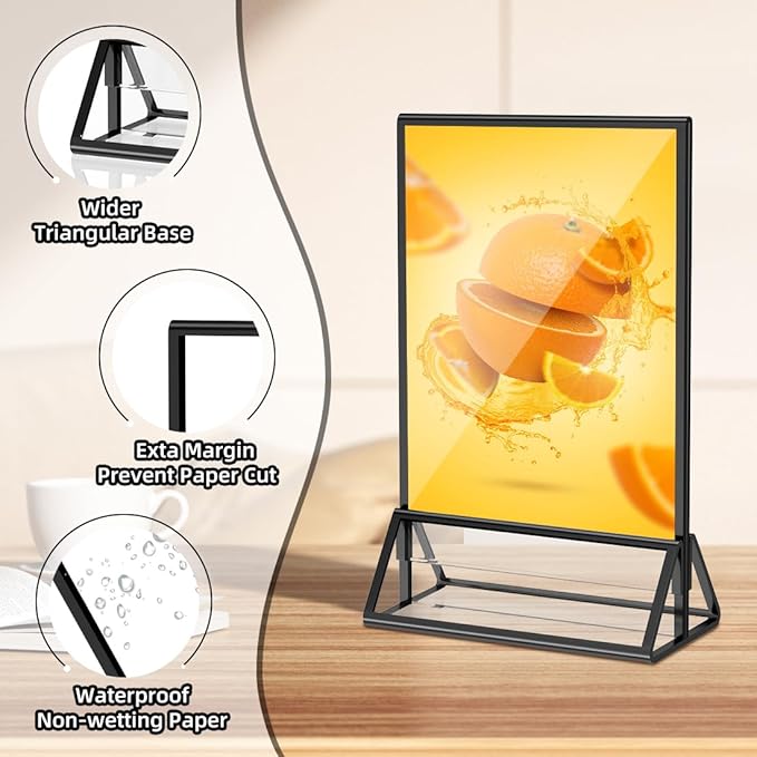 PPH-Sisy Acrylic Sign Holder 5x7 Display Stand, Acrylic Frames - Image 3