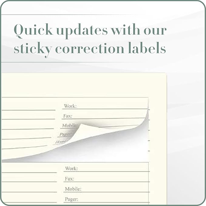 Gallery Leather Address Book Correction Labels - Image 4
