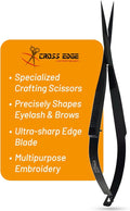 Cross Edge Spring Scissors 5 Inch straight Stainless Steel Precision Eyebrow & by MyLashToolsByCrossEdge