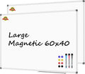 Lockways Dry Erase Board 60 x 40 Inch, Large Magnetic White Board Pack of 2 by Lockways