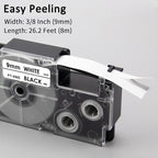 Pristar 6-Pack Compatible Label Tape Replacement - Image 2