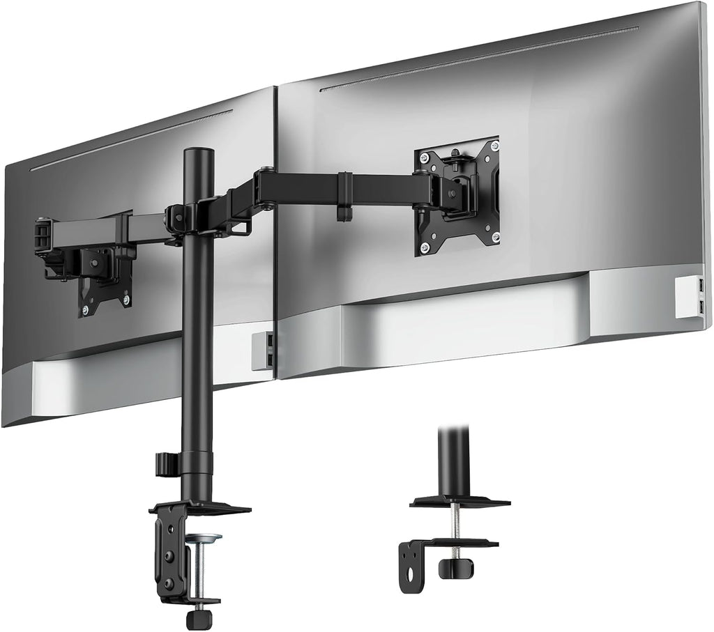 montek heavy-duty dual monitor stand for 17-32", 22, main product view
