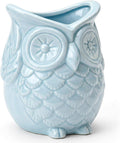 ComSaf Owl Pen Holder, Ceramic Pencil Cup for Office Desk, Teacher Gift | Cute Owl Desk Decor, Teacher Accessories, Classroom Organizer, School Supplies, College Dorm, Small Planter, Graduation Gift