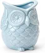 ComSaf Owl Pen Holder, Ceramic Pencil Cup for Office Desk, Teacher Gift | Cute Owl Desk Decor, Teacher Accessories, Classroom Organizer, School Supplies, College Dorm, Small Planter, Graduation Gift
