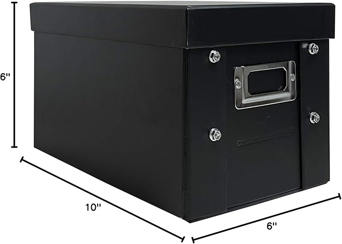 CheckOutStore Black Stamp & Die Craft Scrapbook Storage Pocket Box - Image 5