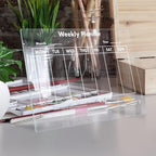 COHEALI Transparent Acrylic Memo Board Erasable Writing Message Board - Image 7