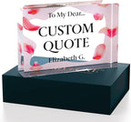 Personalized Gifts, Custom Quote Block Letter Board, Crystal-Clear Acrylic - Image 3