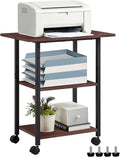 Lerliuo 3-Tier Printer Stand, Industrial Mobile Printer Table by Lerliuo