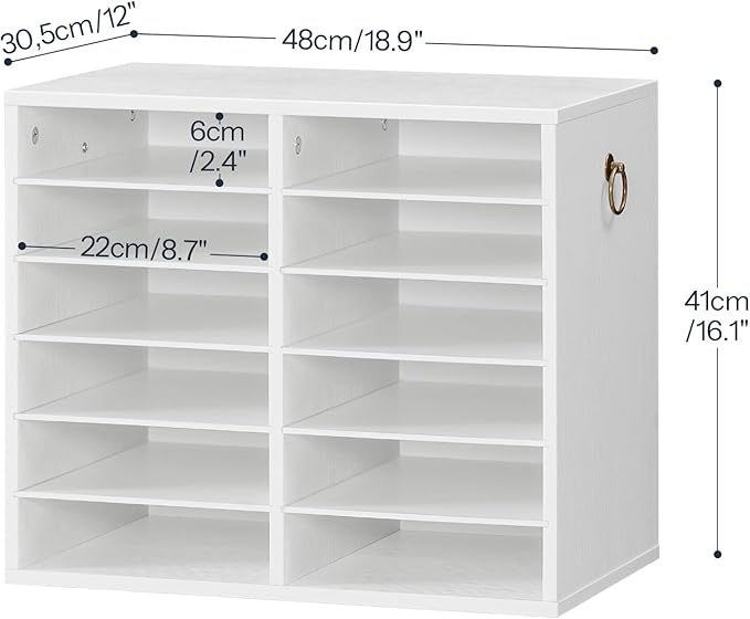 HOOBRO Literature Organizers, 12 Compartments Office Mailbox - Image 2