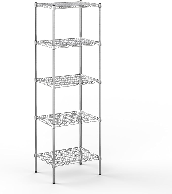 Regal Altair 18" Deep x 24" Wide x 74" Height Wire Shelving Kit | 5-Tier | NSF by Regal+Altair