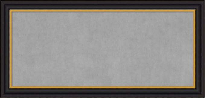 Amanti Art Black Framed Magnetic Board 26x54 Oversize Vision Board by AmantiArt