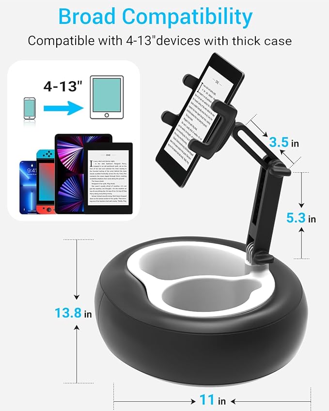 CANHET Tablet Leather Pillow Stand, 【Stain-Resistant】 Tablet Holder - Image 5