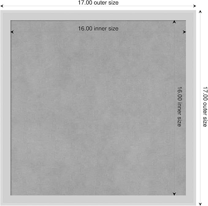 Amanti Art Silver Framed Magnetic Board 17x17 Small Vision Board - Image 2